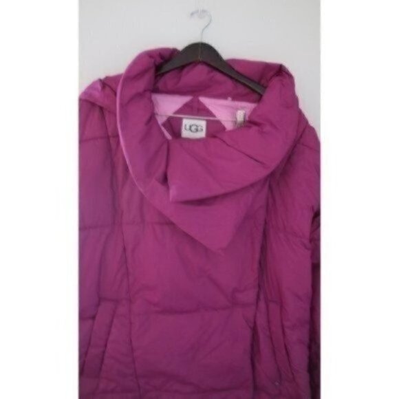 NWT Ugg Catherina Puffer Oversized Wild Violet Purple Coat Size Medium - Picture 4 of 12